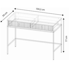 Toaletka Maggiore 104 cm do sypialni garderoby kaszmir - Miniaturka zdjęcia nr 7