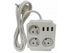 Listwa zasilająca przedłużacz 3 gniazda + 3 usb  - Miniaturka zdjęcia nr 4