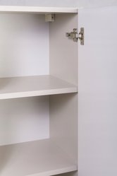 Słupek łazienkowy WILLY 120x33x33 cm regał wiszący ryflowane fronty kaszmir orzech - Miniaturka zdjęcia nr 8
