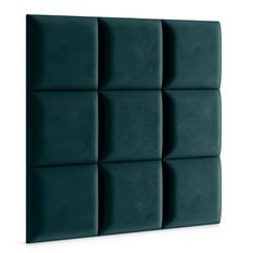 Panele tapicerowane 40x40 na ścianę wezgłowie turkusowy - Miniaturka zdjęcia nr 3