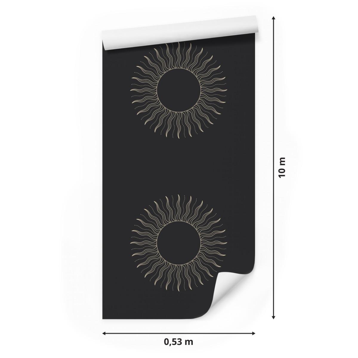 Tapeta Do Sypialni Minimalistyczny Wzór SŁOŃCE nr. 2