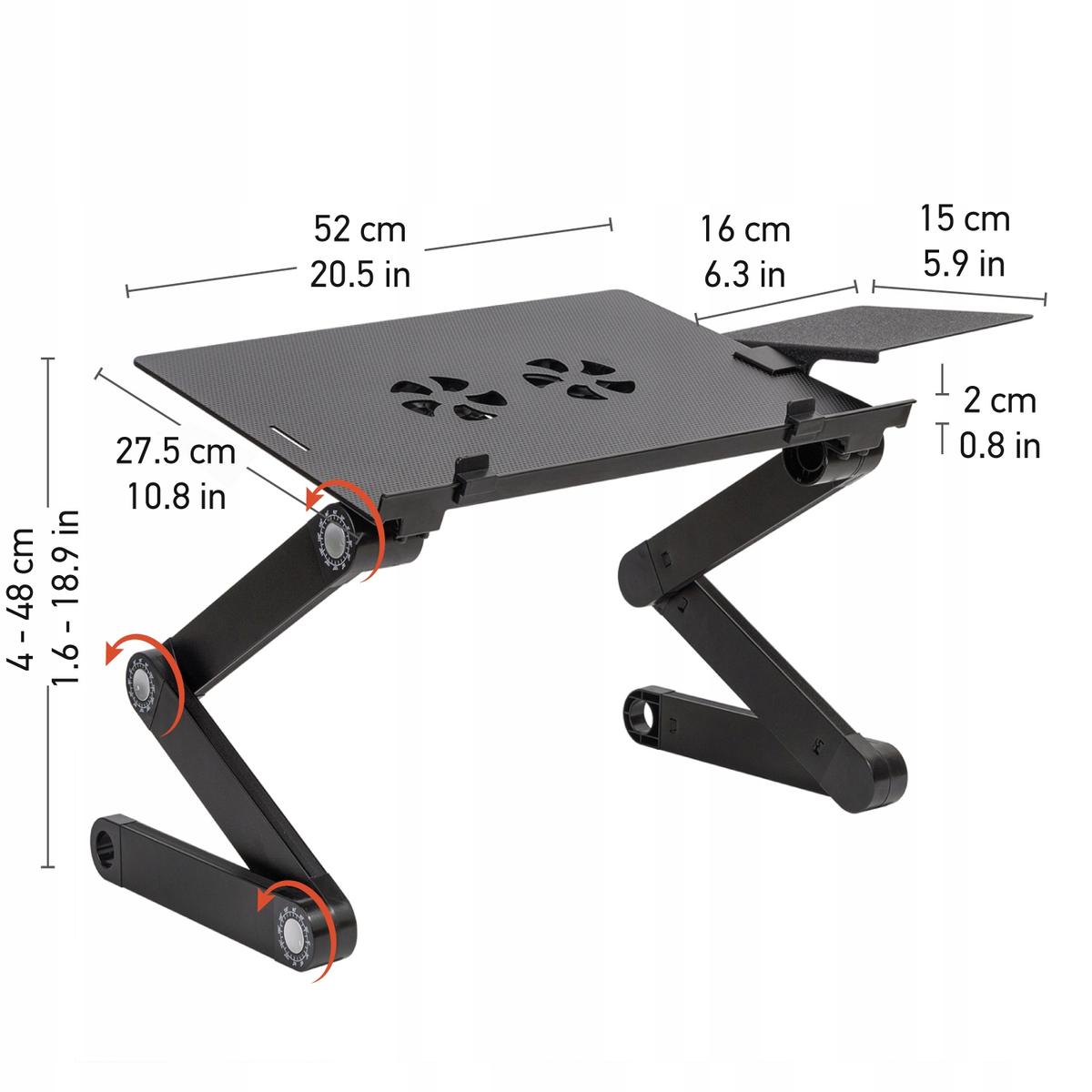 WonderWorker Einstein stolik pod laptopa aluminium nr. 8