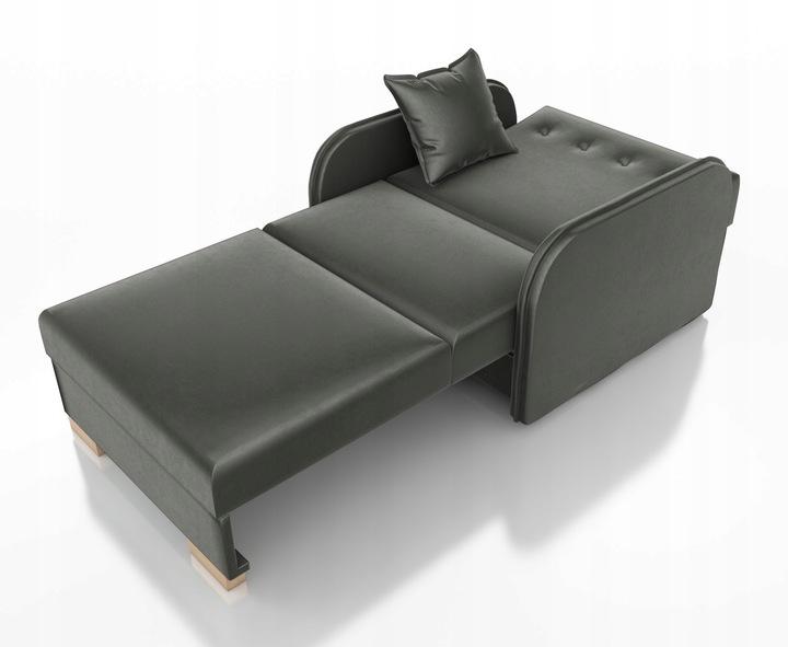 Sofa Gold 98x100x90 cm z funkcją spania do salonu rozkładana kronos miodowa nr. 6