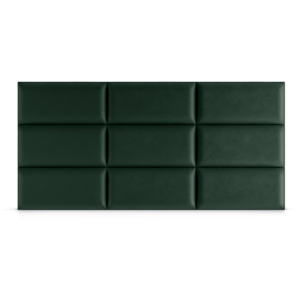 Panele tapicerowane 50x30 cm na ścianę prostokąt butelkowa zieleń nr. 4