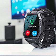 Smartwatch męski militarny wodoodporny połączenia sport pl - Miniaturka zdjęcia nr 7