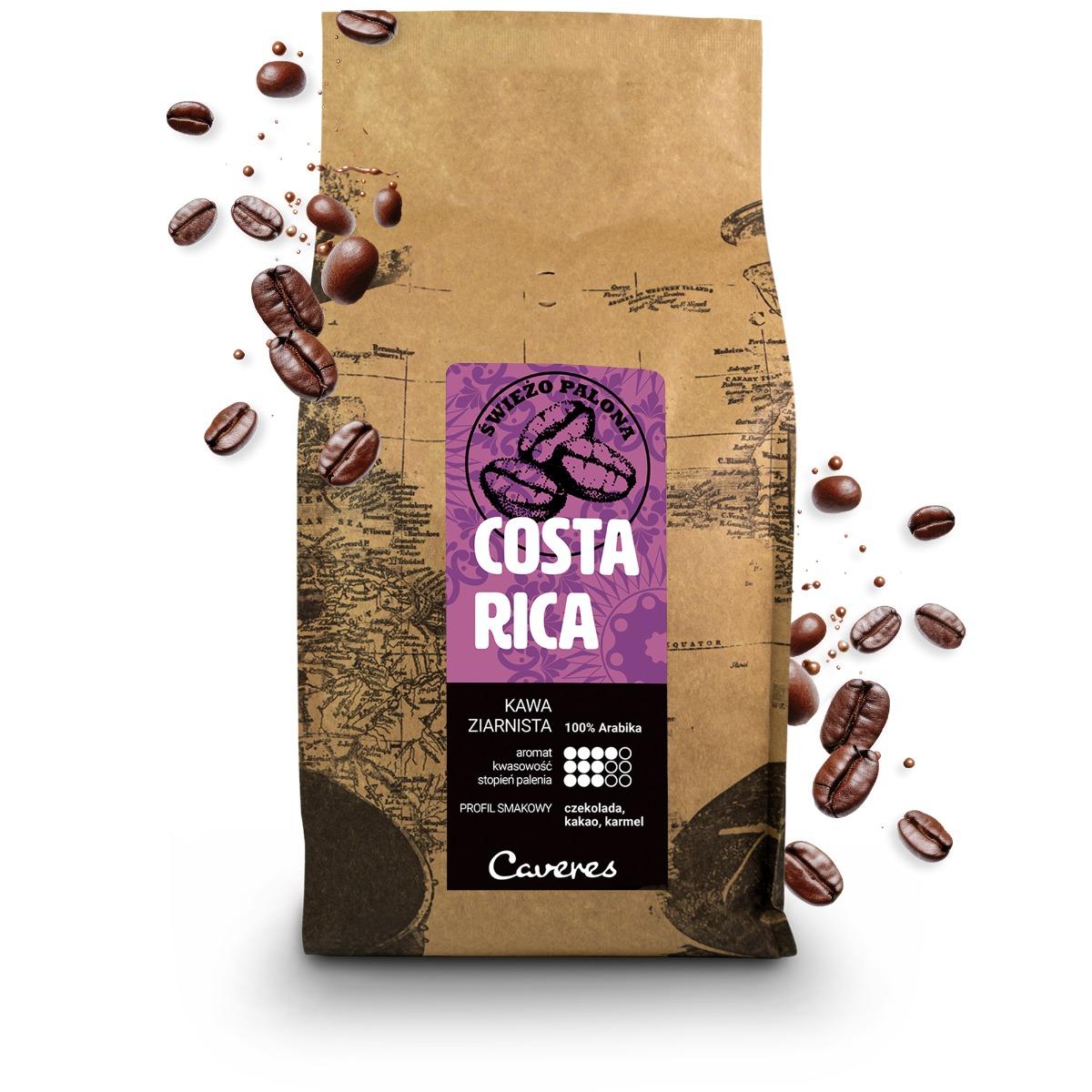 Caveres COSTA RICA Kawa ziarnista 1kg