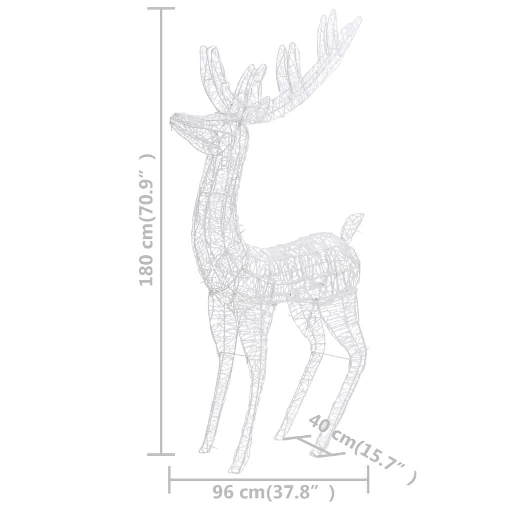 Renifery XXL 180 cm 3 szt 250 LED zimne białe do ogrodu nr. 8