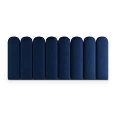 Panele tapicerowane 30x80 cm na ścianę płotek granatowy magic velvet - Miniaturka zdjęcia nr 2