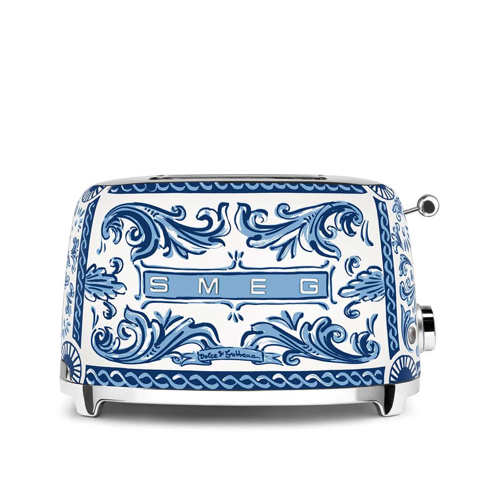 Toster SMEG 31x19,5x19,8 cm Dolce & Gabbana Blu Mediterraneo niebieski do kuchni