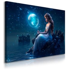 Obraz Na Płótnie Bajkowa Kraina Kobieta 120x80 Do Salonu - Miniaturka zdjęcia nr 1
