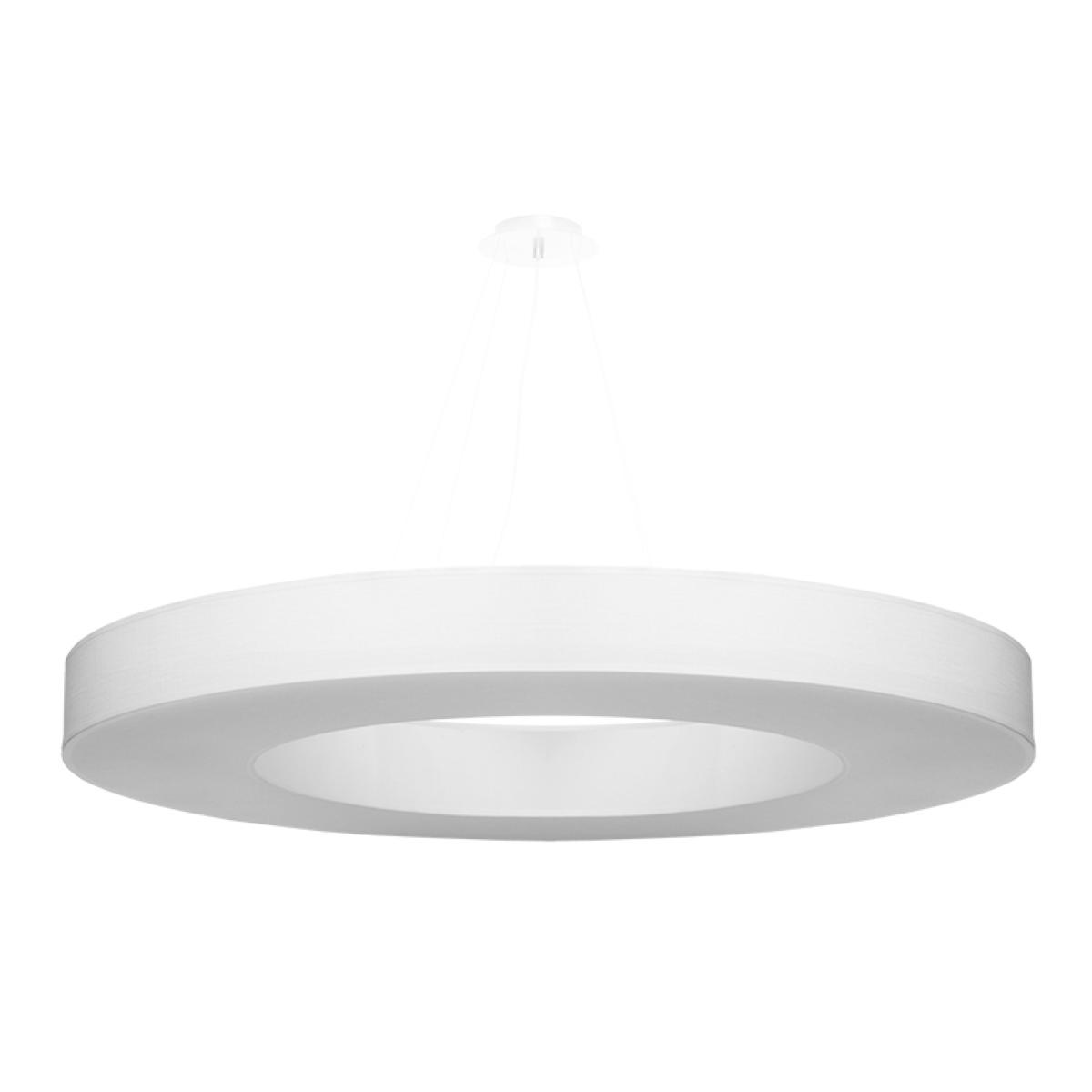 Żyrandol SATURNO SLIM 102x90x90cm biała nowoczesna lampa wisząca E27 do salonu