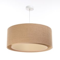 Lampa wisząca BOHO abażur z juty beżowa do salonu sypialni biura - Miniaturka zdjęcia nr 1