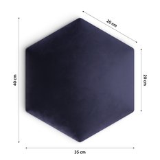 Panele tapicerowane 35x40 cm hexagon magic velvet lawendowy  - Miniaturka zdjęcia nr 4