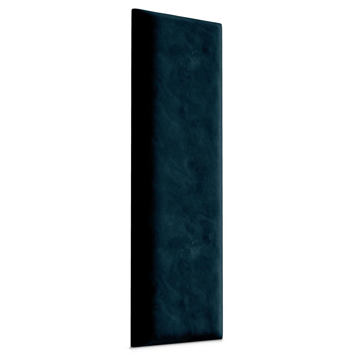 Panele tapicerowane 60x15 cm na ścianę prostokąt granatowy