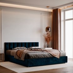 Panele tapicerowane 80x20 na ścianę prostokąt granatowy - Miniaturka zdjęcia nr 5