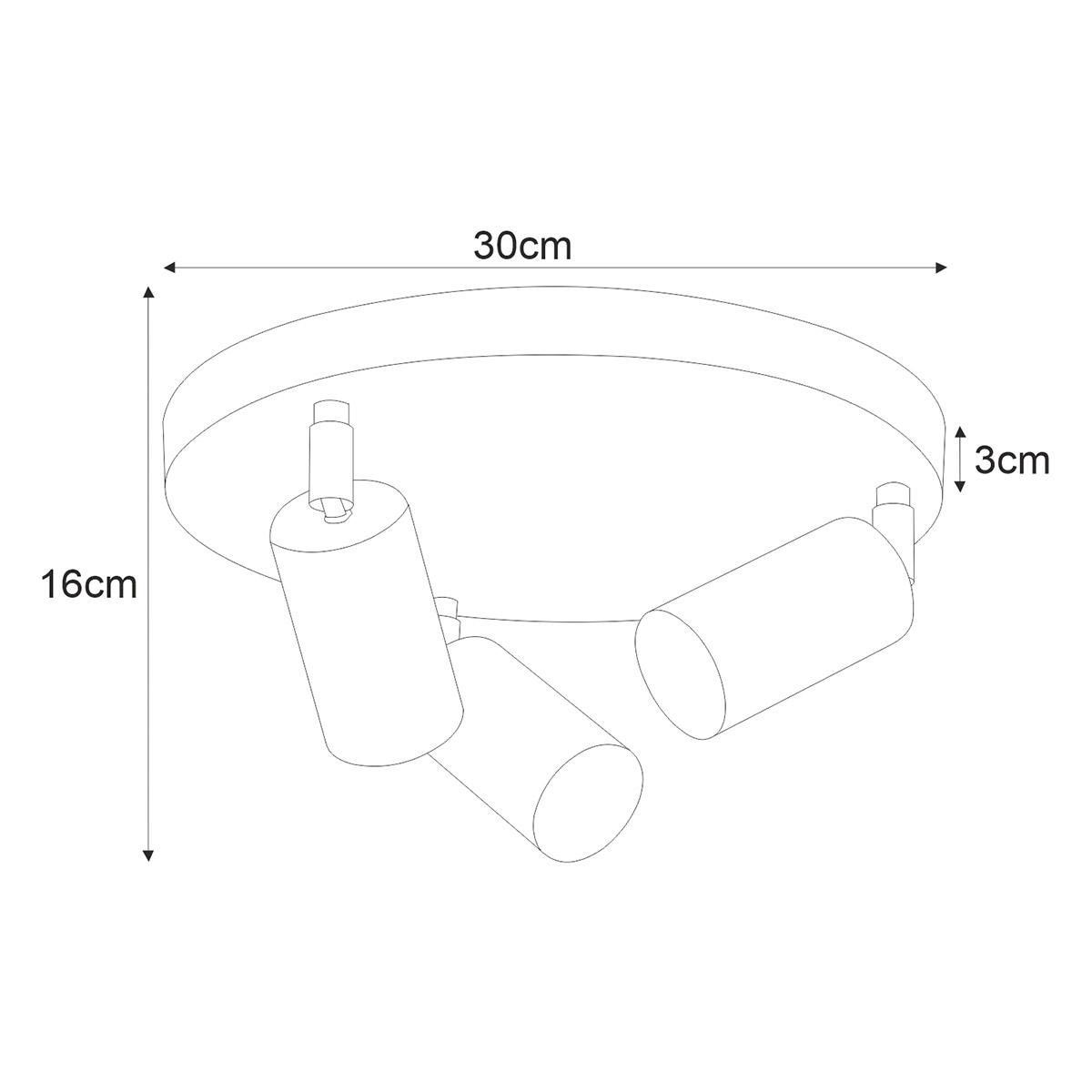 Lampa sufitowa K-4457 KAYLA 30x16x30 cm do salonu lub pokoju biały nr. 2