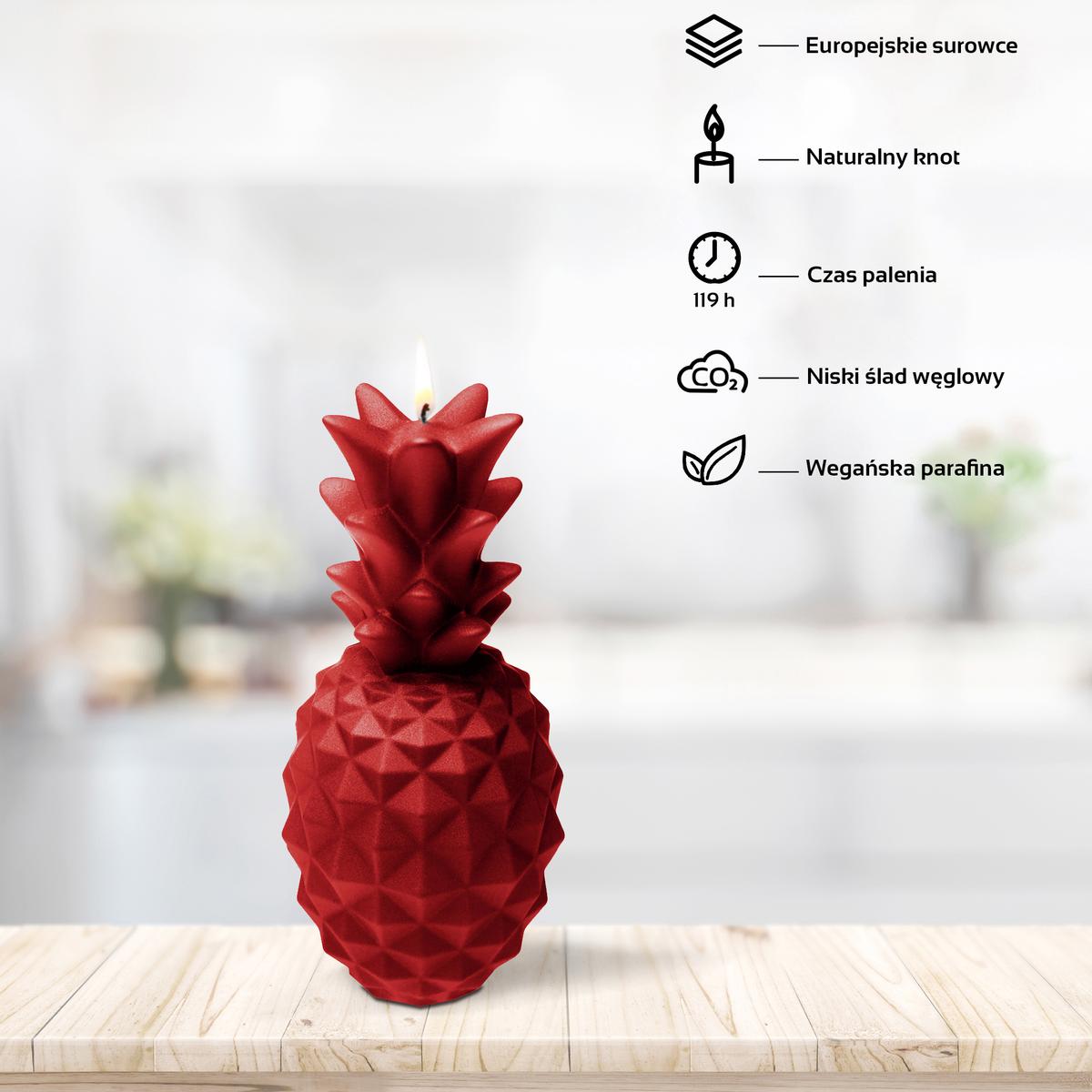 Świeca Pineapple Red Big nr. 4