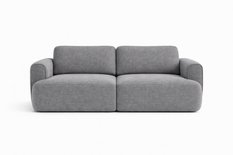 Kanapa z funkcją spania ITALY 253x110x71 cm FLOW trzyosobowa sofa rozkładana szary - Miniaturka zdjęcia nr 4
