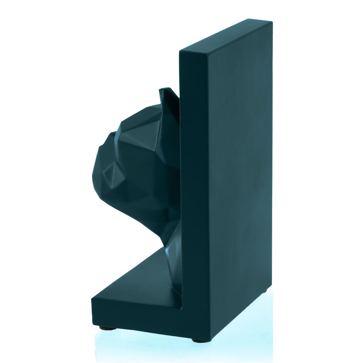 Podpórka do książek Bulldog Low-Poly Dark Turquoise Poli nr. 3