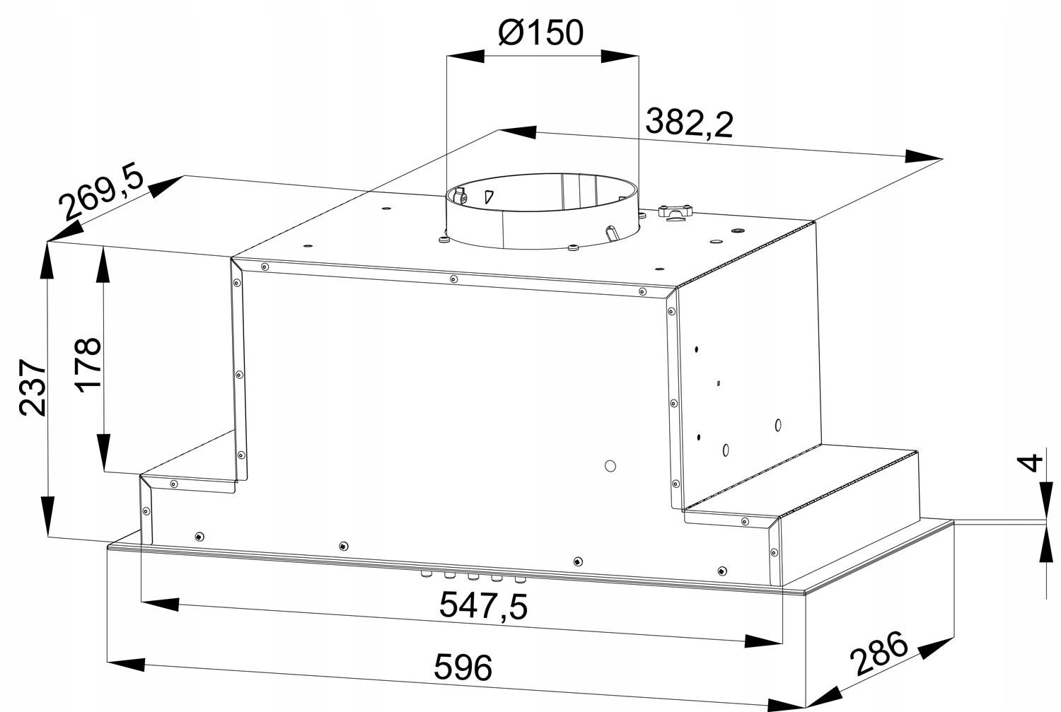 Meble kuchenne NOVO 240 cm zestaw szafek kuchennych z okapem kaszmir /szary nr. 6