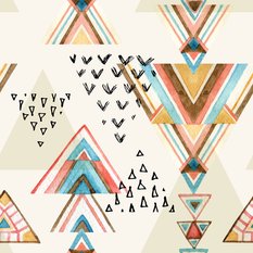 Tapeta Ścienna Kolorowe WZORY Geometryczne Boho  - Miniaturka zdjęcia nr 6