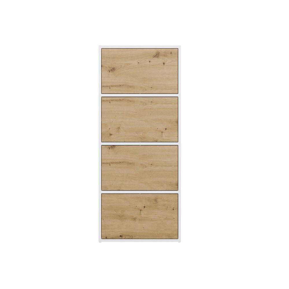 Komoda ALMA 119x50x40 cm do salonu dąb artisan biel nr. 2