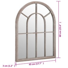  Lustro 60x45 cm do sypialni łazienki żelazne kolor piaskowy  - Miniaturka zdjęcia nr 6