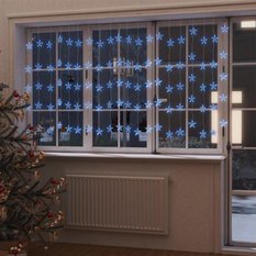 Zasłona świetlna gwiazdki 500 LED 8 funkcji niebieskie do salonu - Miniaturka zdjęcia nr 2