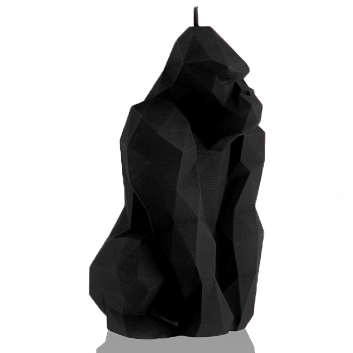 Świeca Gorilla Low-Poly Black Matt