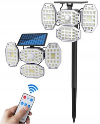 Lampa solarna LED słupek czujnik ruchu i zmierzchu  - Miniaturka zdjęcia nr 1