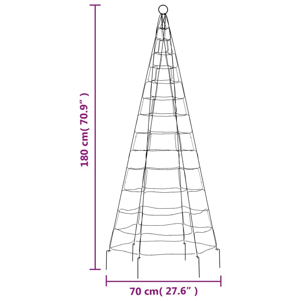  Choinka z lampek, na maszt, 200 niebieskich LED, 180 cm nr. 11