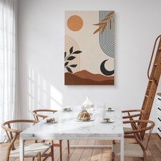 Obraz Do Sypialni Słońce Księżyc Styl Boho Abstrakcja 80x120cm - Miniaturka zdjęcia nr 4