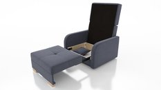 Sofa Pola 85x103x97 cm z funkcją spania do salonu rozkładana monolith ciemnozielona - Miniaturka zdjęcia nr 4