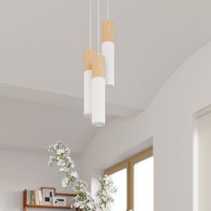 Lampa wisząca PABLO 3L biała 90x6x45cm nowoczesna G10 do salonu - Miniaturka zdjęcia nr 8