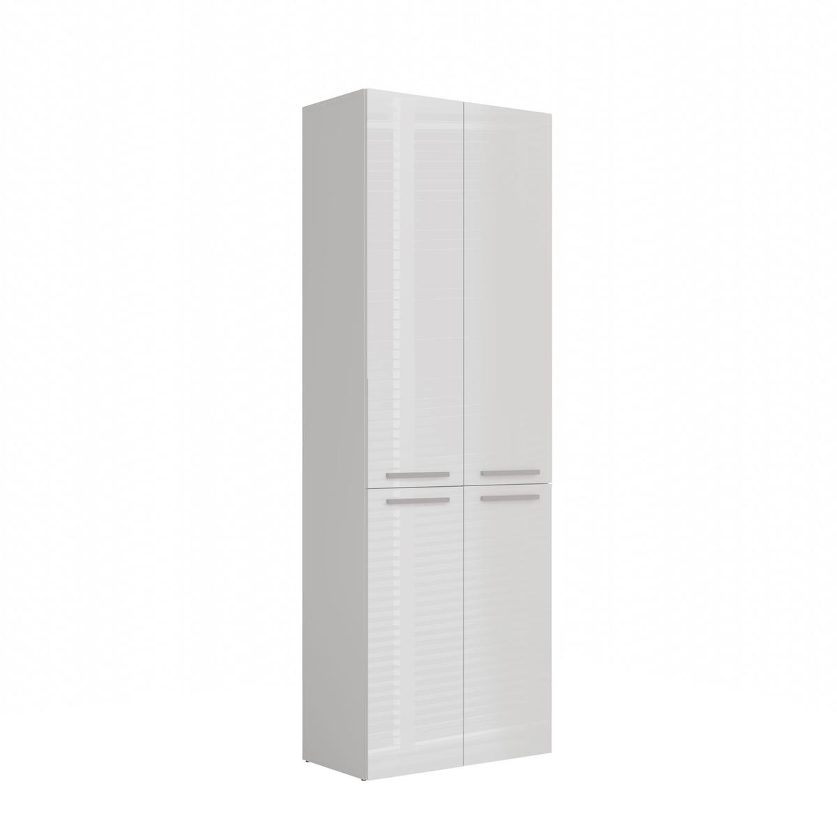 Słupek łazienkowy NEL 1K DD 174x60x30 cm szafka łazienkowa kosz na pranie regał biały połysk bestseller nr. 2