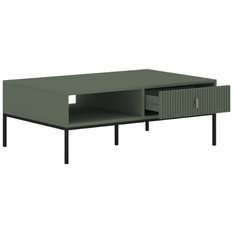 Stolik kawowy Maggiore 104,2 cm smoke green zielony czarny złoty - Miniaturka zdjęcia nr 5