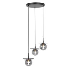 Lampa wisząca K-5385 FERMI 44x95x44 cm do salonu lub pokoju czarny/grafitowy - Miniaturka zdjęcia nr 4