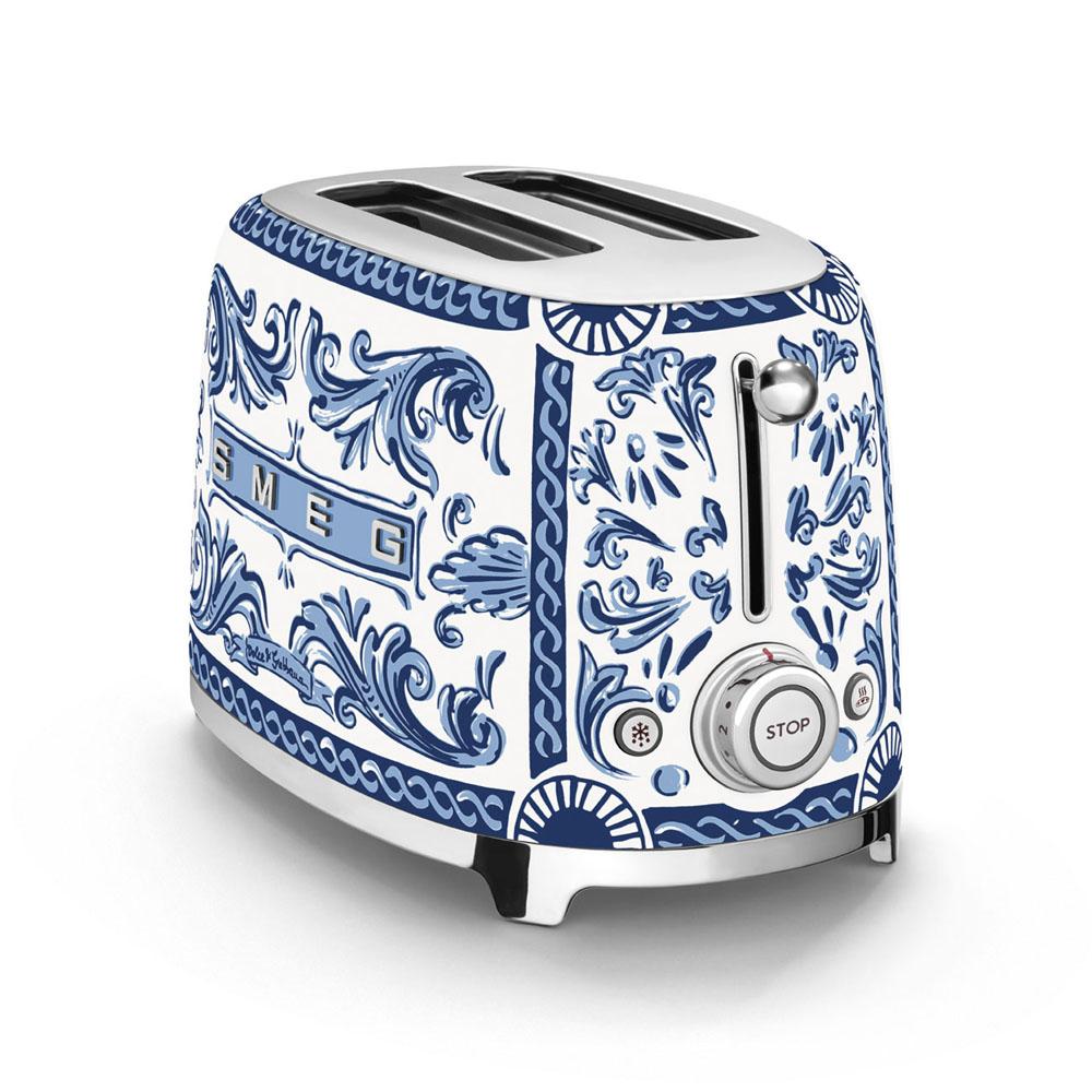 Toster SMEG 31x19,5x19,8 cm Dolce & Gabbana Blu Mediterraneo niebieski do kuchni nr. 5