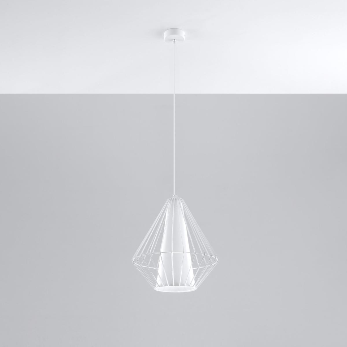 Lampa wisząca DEMI biała 130x28x28cm nowoczesna E27 do salonu nr. 2