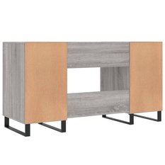 Biurko 140x50x75cm z szafkami szary dąb sonoma do biura lub gabinetu salonu czy pokoju - Miniaturka zdjęcia nr 8