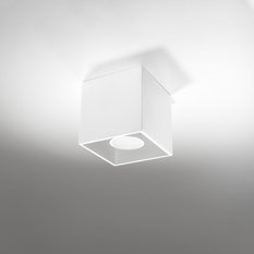 Plafon QUAD 1 biały 10x10x10cm GU10 nowoczesna lampa do salonu - Miniaturka zdjęcia nr 2