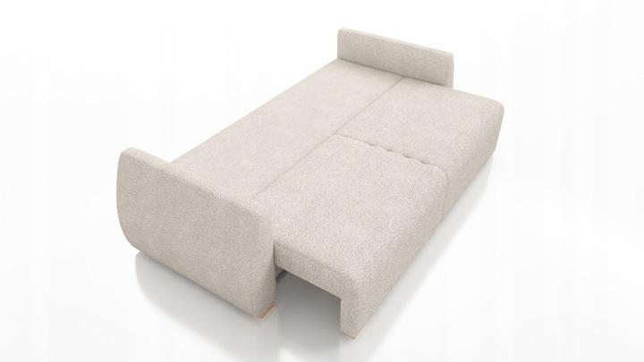 Kanapa Dalia z funkcją spania 88x221x93 cm  do salonu z funkcją spania lambi brązowy nr. 3
