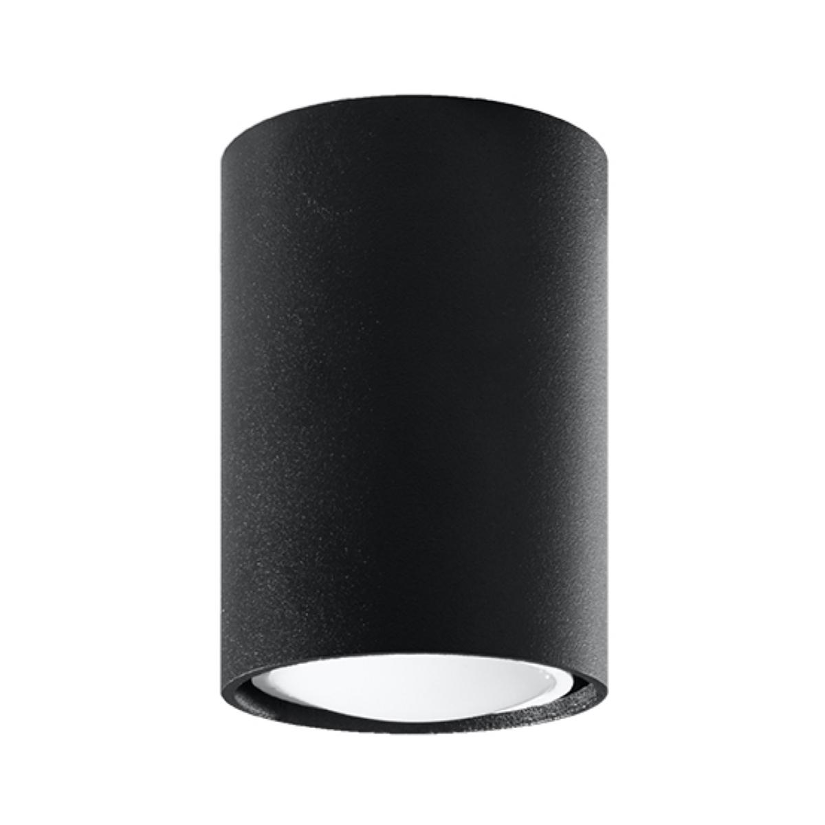 Plafon LAGOS 10 czarny 10x6x6cm nowoczesna lampa GU10 do salonu 