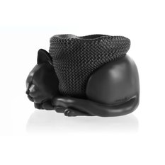 Donica Sleepy Cat Black Matt Poli 12 cm - Miniaturka zdjęcia nr 2