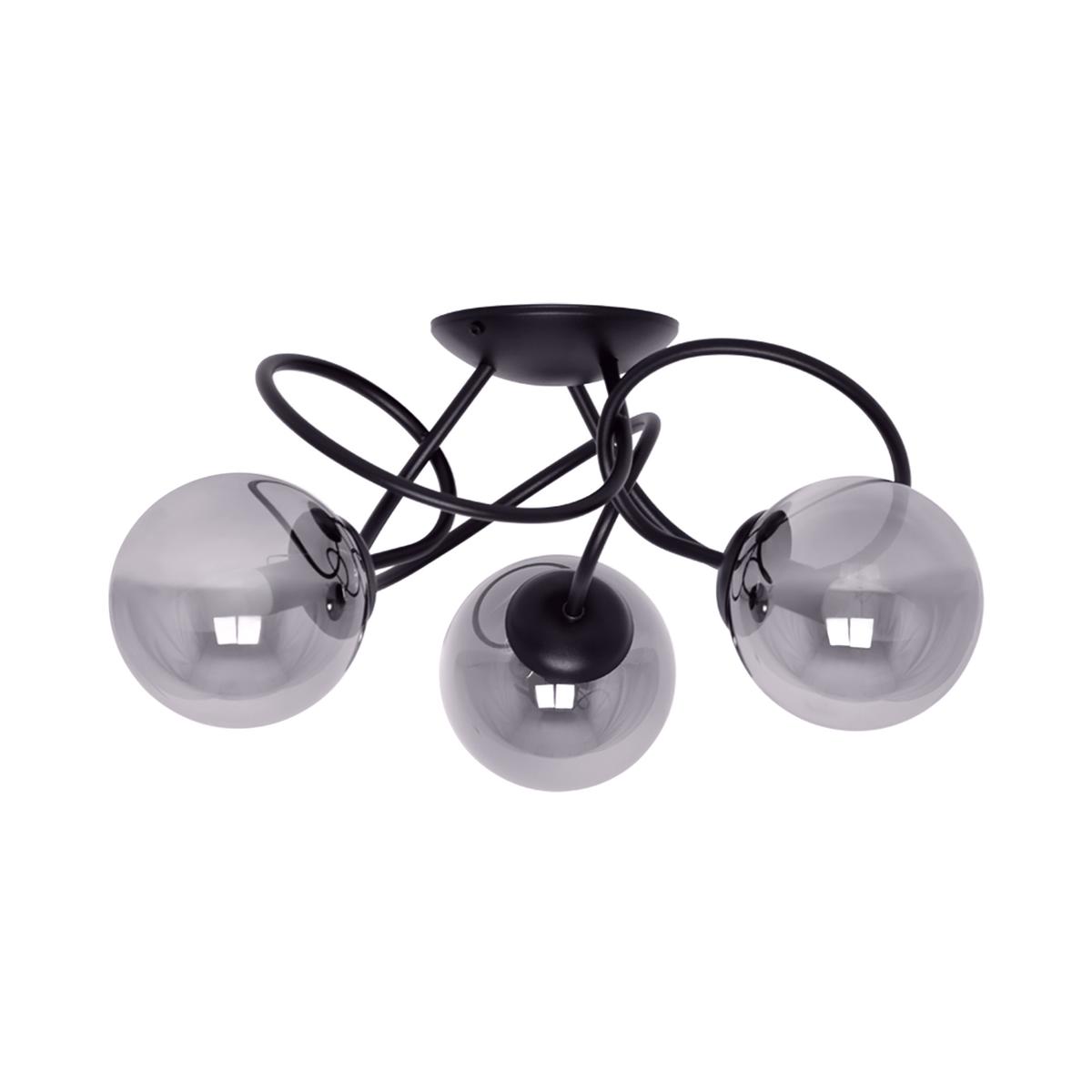 Lampa sufitowa K-5116 RUBI 48x25x48 cm do salonu lub pokoju grafitowy/czarny nr. 1