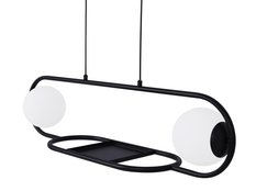 Lampa wisząca K-4961 FINESTRA 93x80x26 cm z kwietnikiem do salonu lub pokoju czarny/biały matowy - Miniaturka zdjęcia nr 5