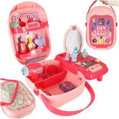 Kuferek walizka zestaw kosmetyków make up zabawka dla dziewczynki 32x12x19 cm