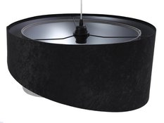 Lampa wisząca asymetryczna czarno-szaro srebrna do salonu sypialni biura  - Miniaturka zdjęcia nr 4