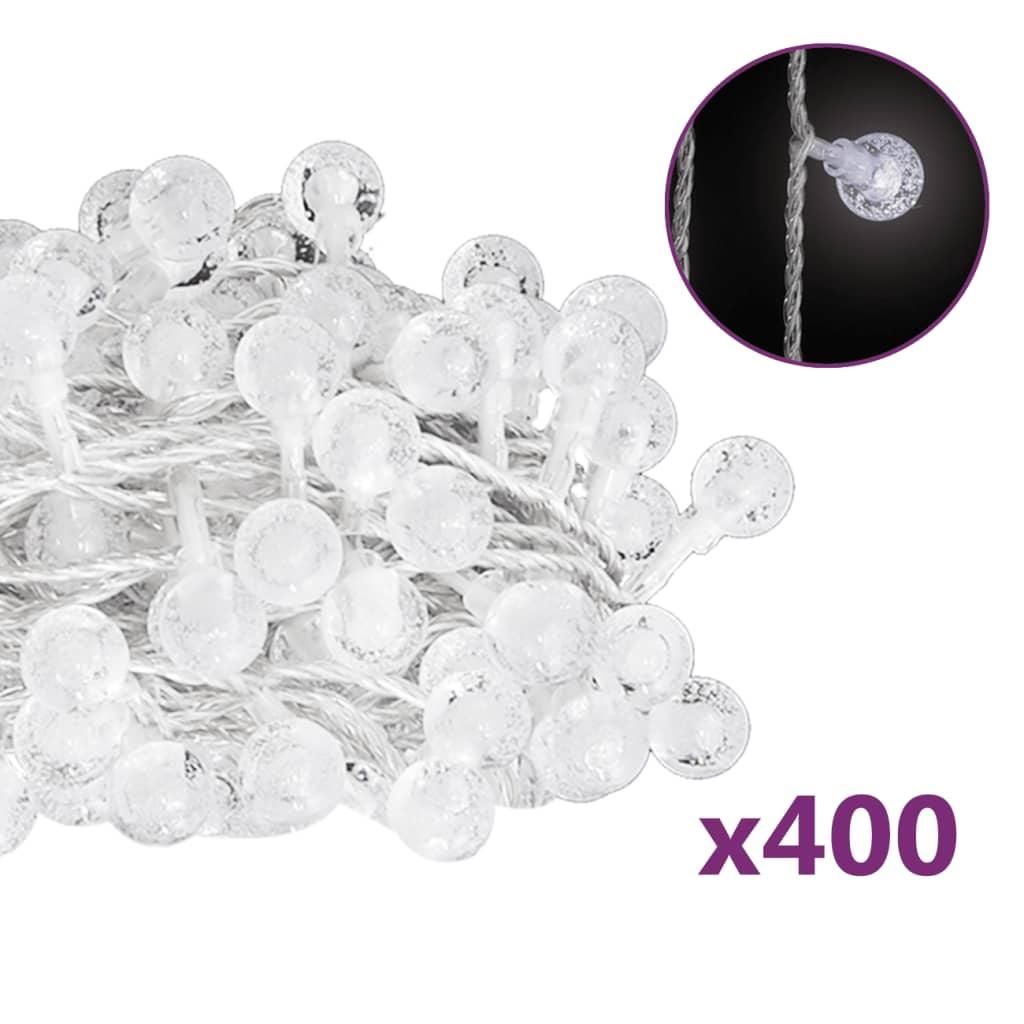 Lampki na choinkę 40 m 400 LED 8 funkcji światełka zimne białe na święta do salonu nr. 1