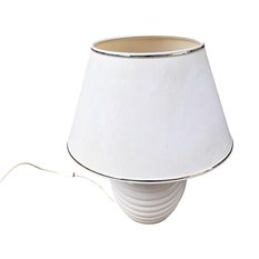 Duża lampa stołowa z abażurowym kloszem Maison Le Dauphin Francja lata 70. - Miniaturka zdjęcia nr 7